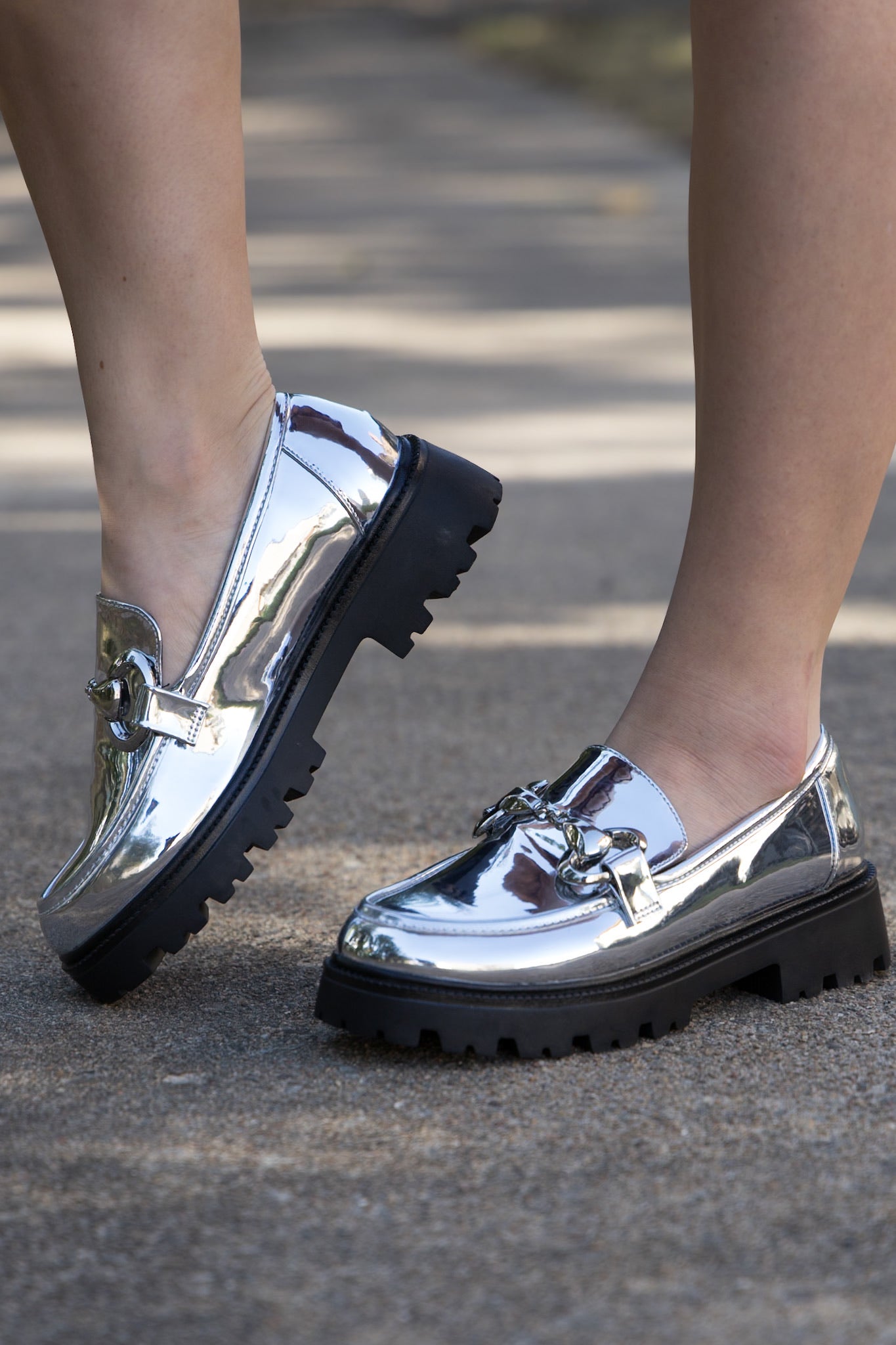 Tatiana Chunky Loafers - Silver