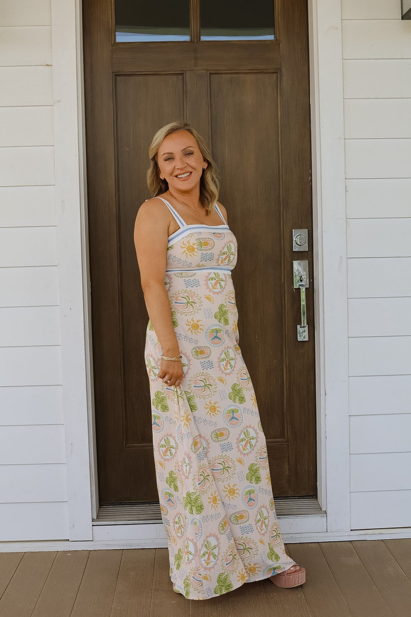 Camila Maxi Dress - Seaside Scribbles
