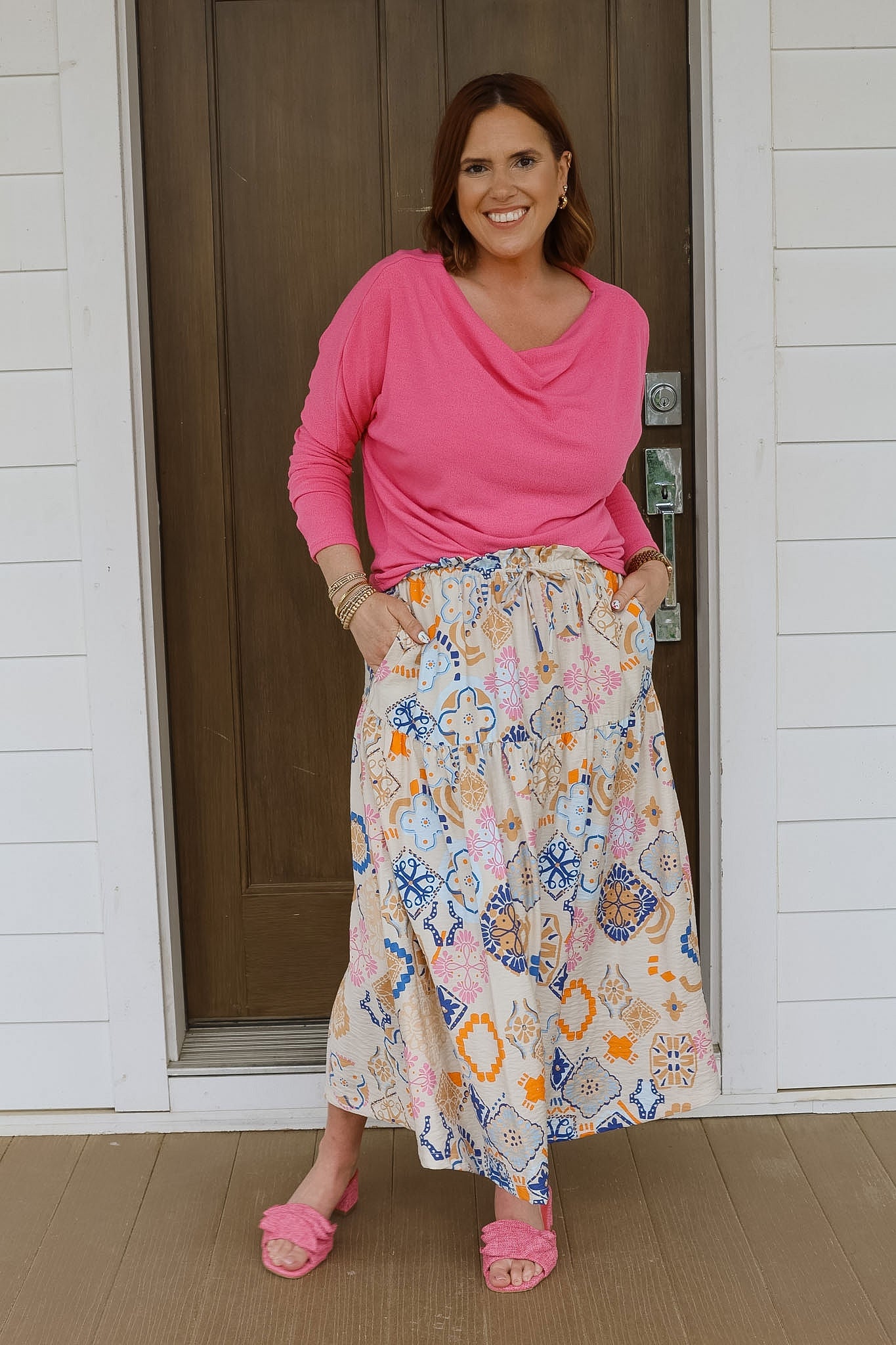 IhLancie Maxi Skirt - Graphic