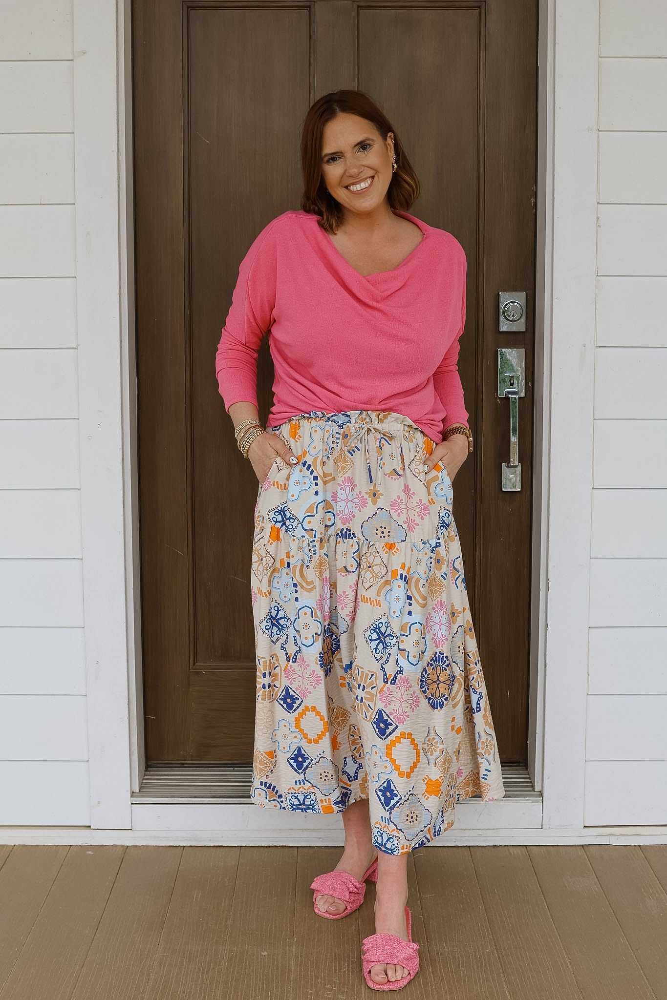 IhLancie Maxi Skirt - Graphic