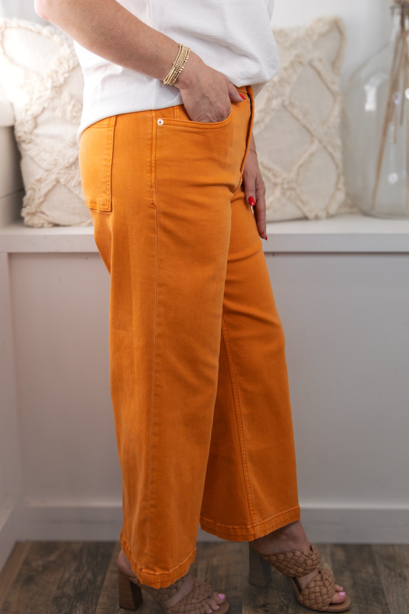 [Dear John] Audrey Wide Leg Jeans - Marmalade