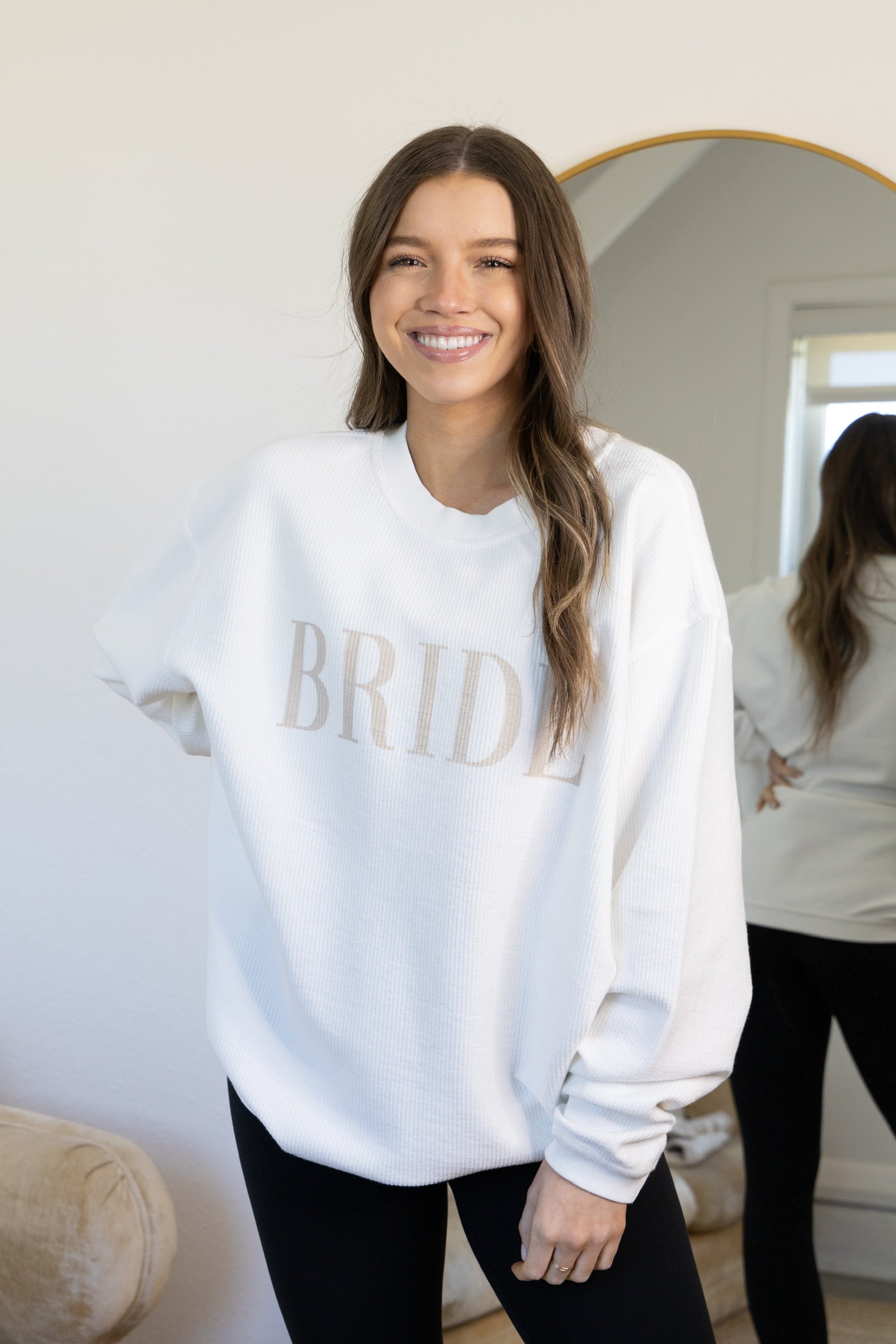 Bride Corded Crewneck