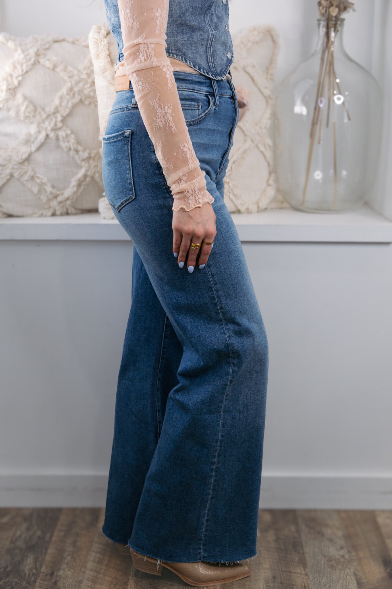 [Dear John] Rosa Mid Rise Raw Hem Jeans - Bella