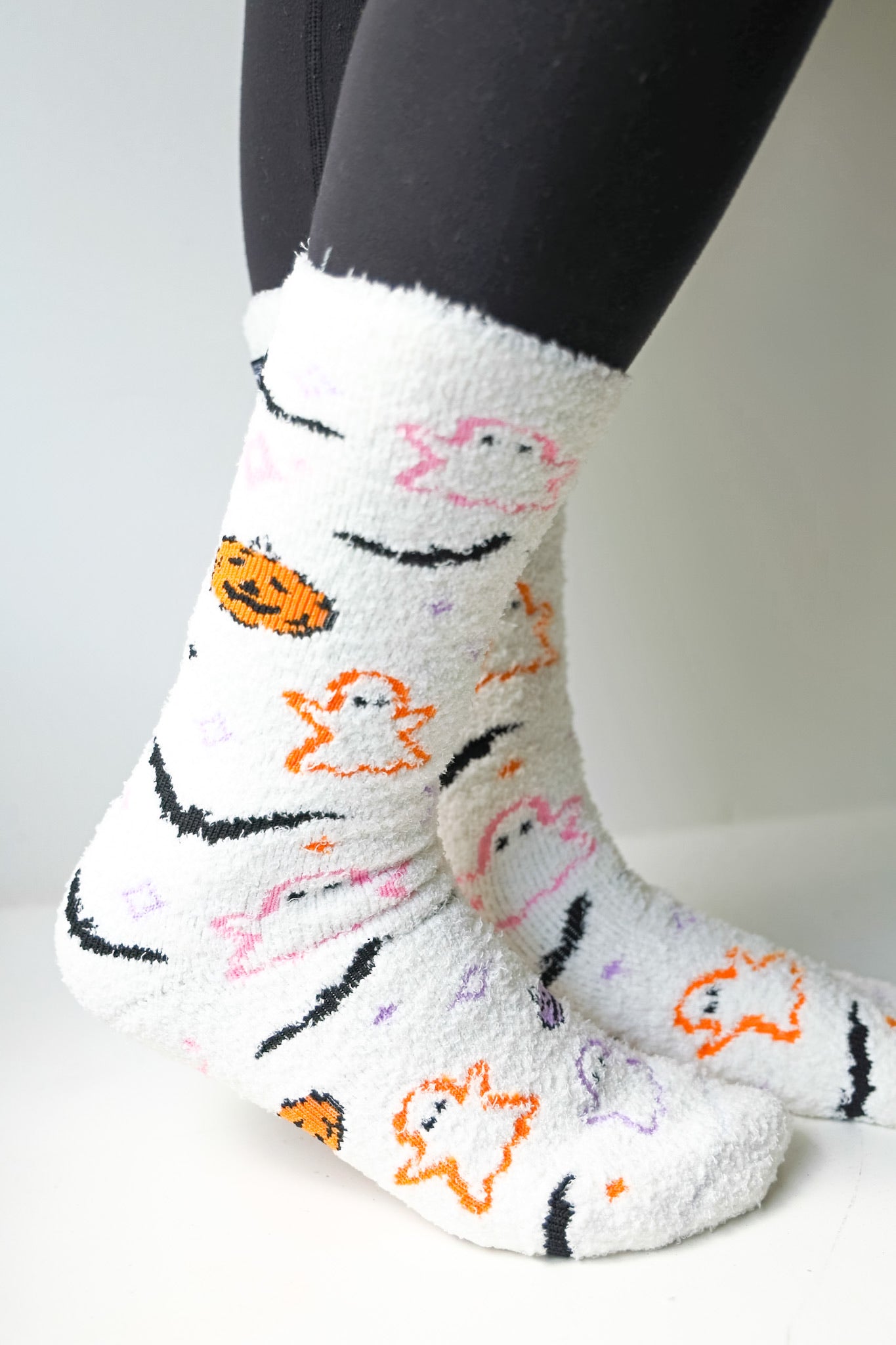 Halloween Fall Cozy Crew Socks