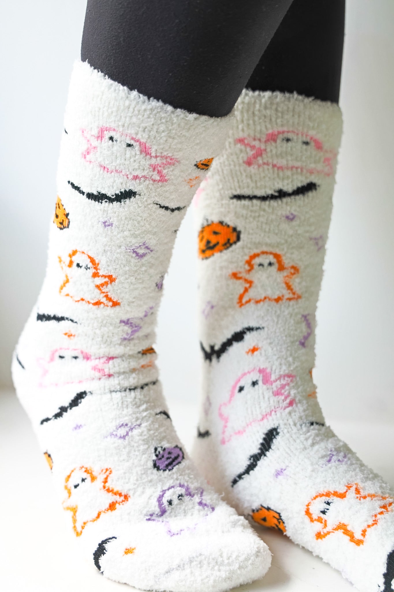 Halloween Fall Cozy Crew Socks