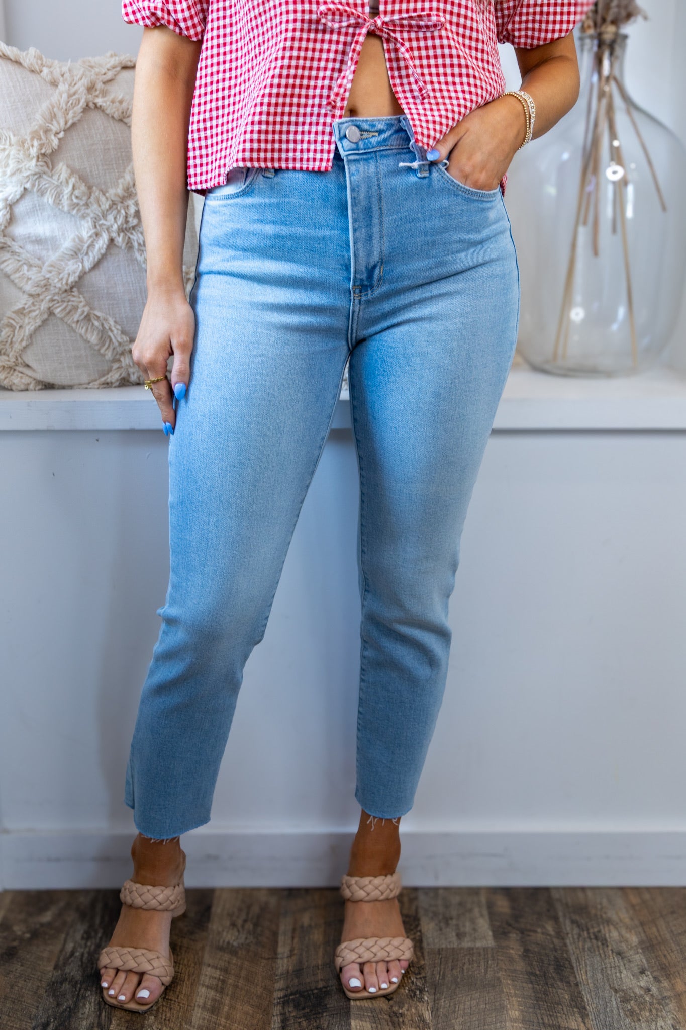[Just Black] The Keynote Slim Straight Jean - Light Denim