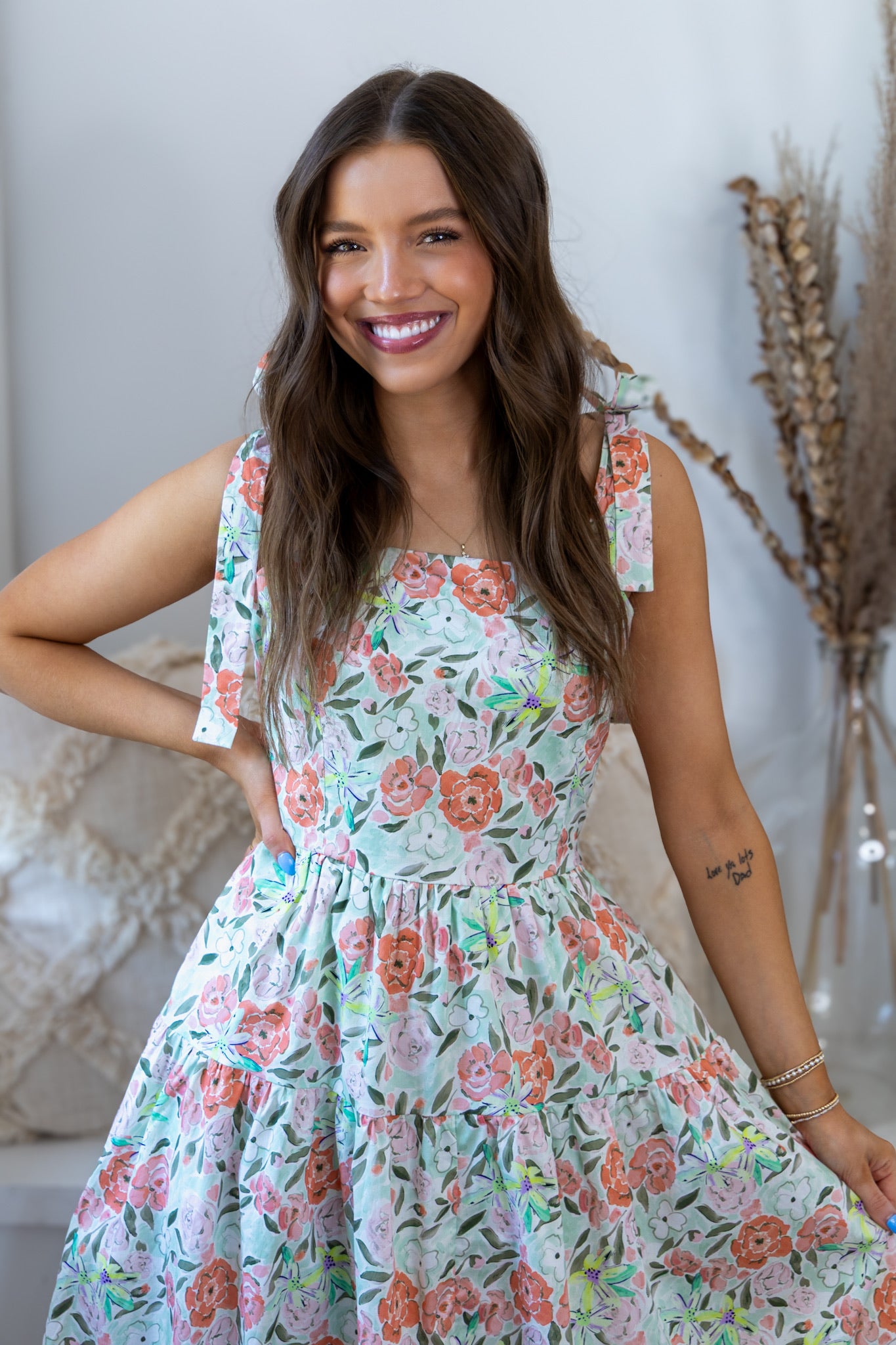 Eliza Floral Midi Dress