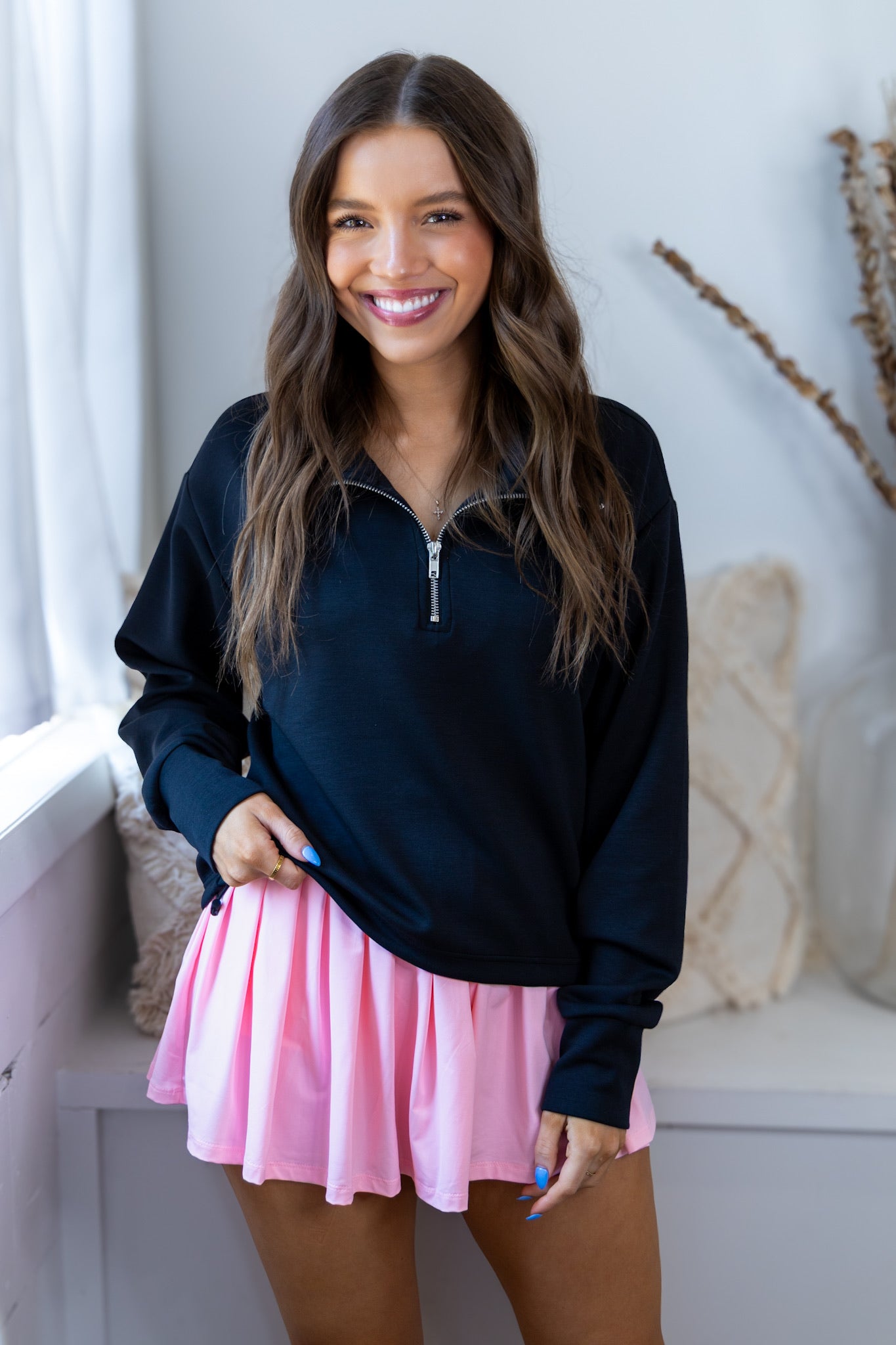 Black Cloud Fleece Quarter Zip Pullover