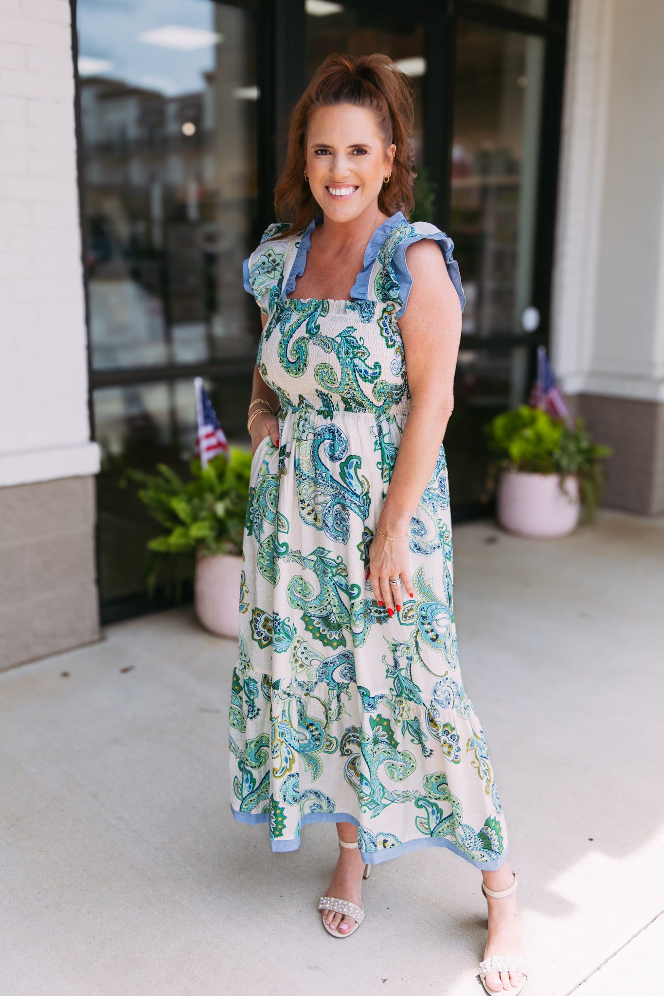 Paris Paisley Maxi Dress