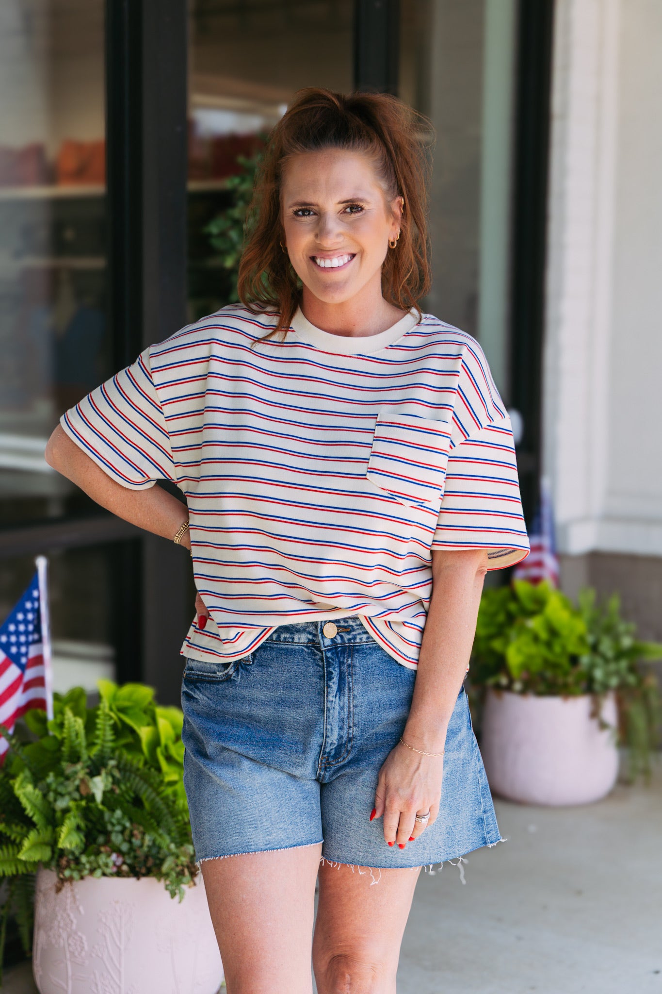 Freedom Striped Top