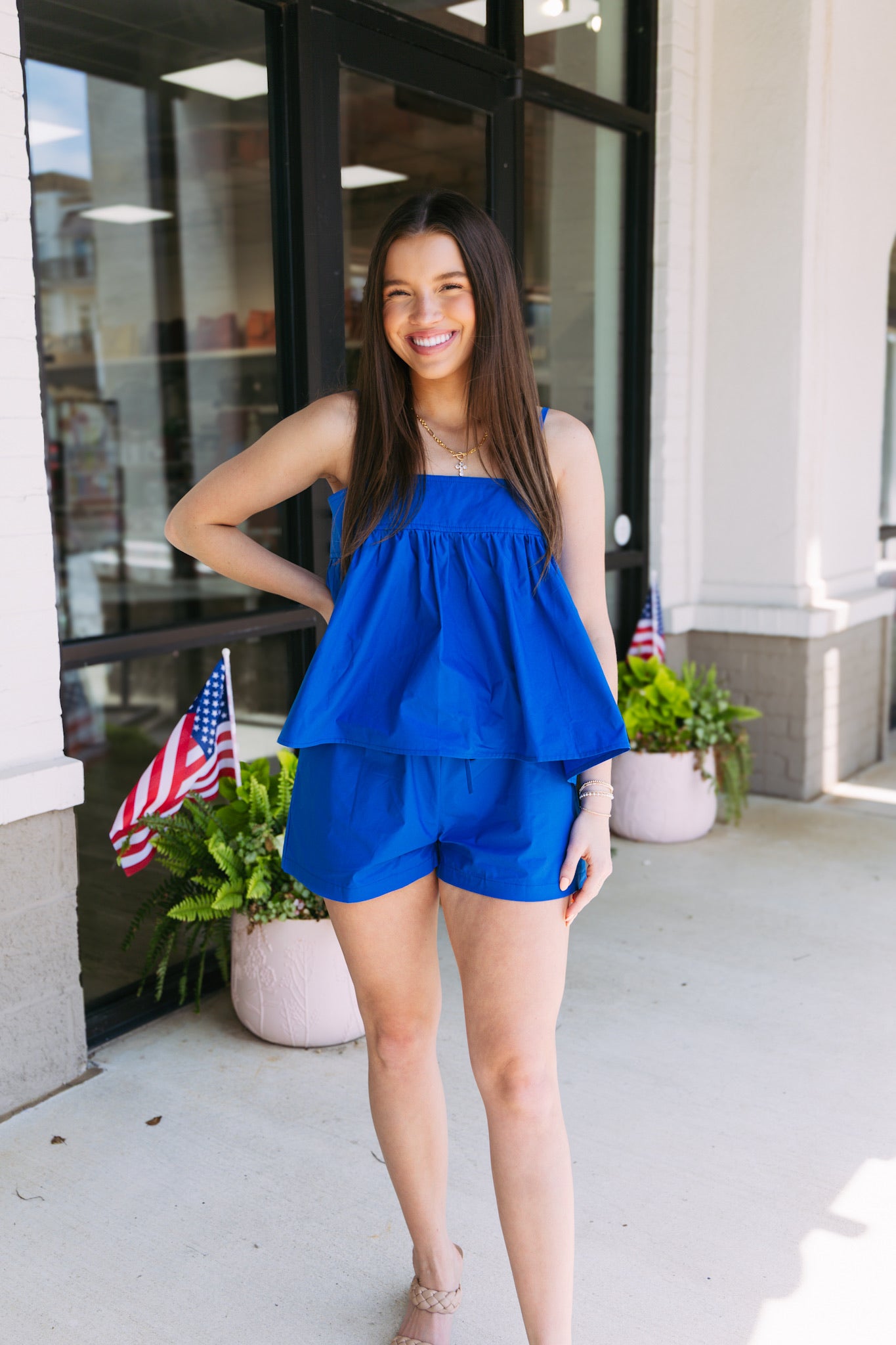 Aegan Blue Tank Top