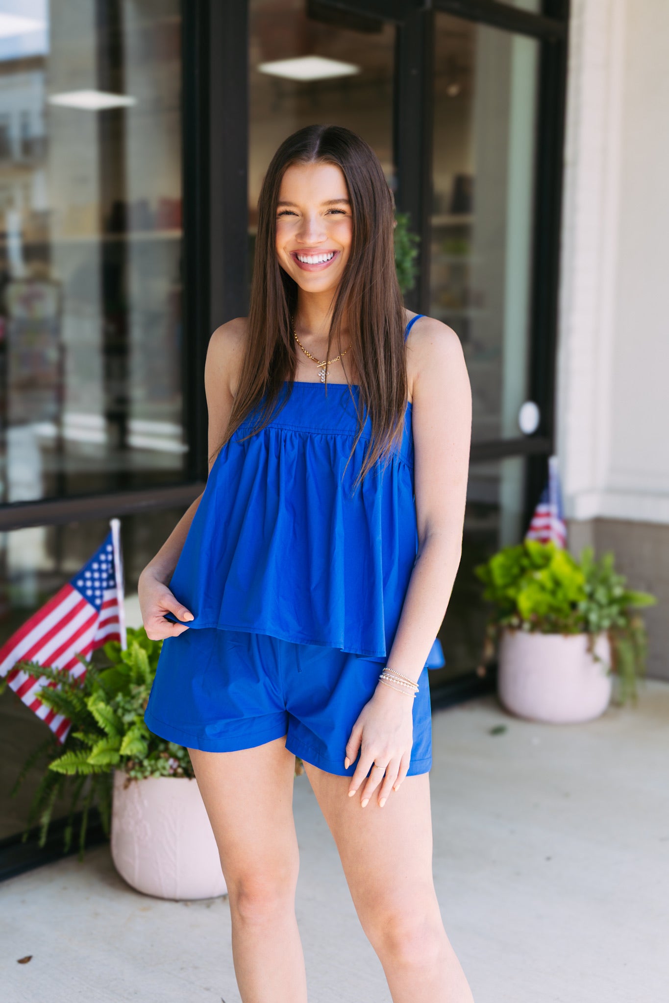 Aegan Blue Tank Top