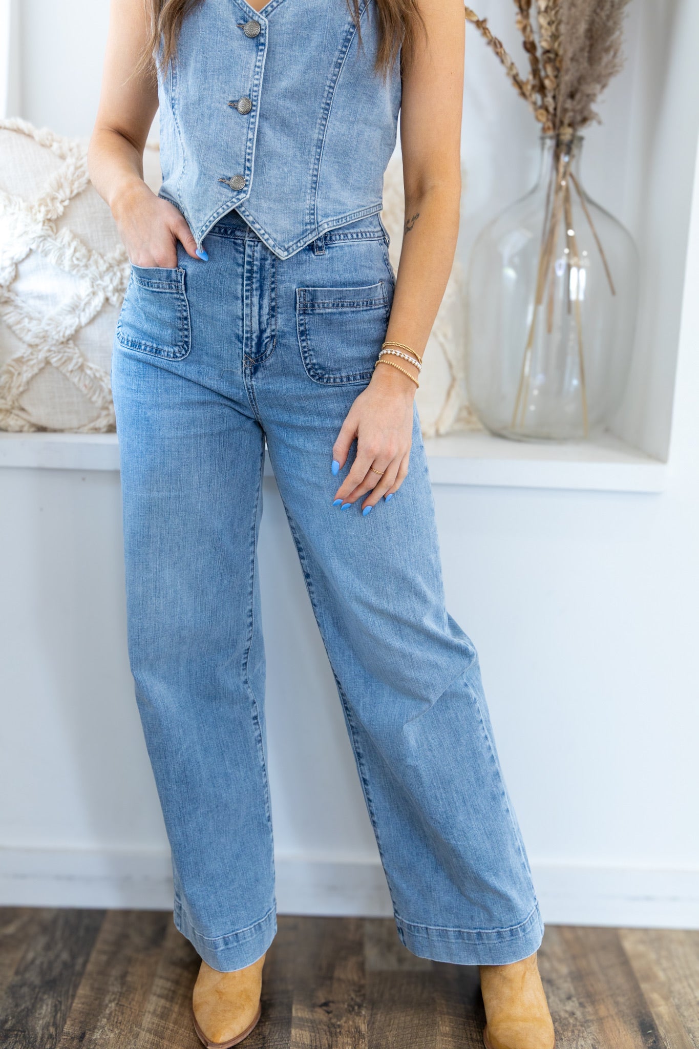[Dear John] Audrey Wide Leg Jeans - Zurie