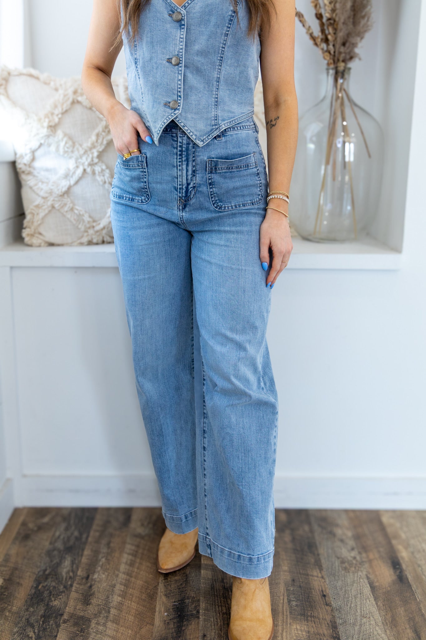 [Dear John] Audrey Wide Leg Jeans - Zurie