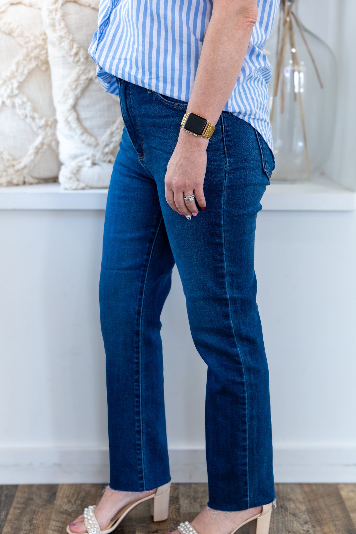 [Just Black] The Keynote Slim Straight Jean - Dark Denim