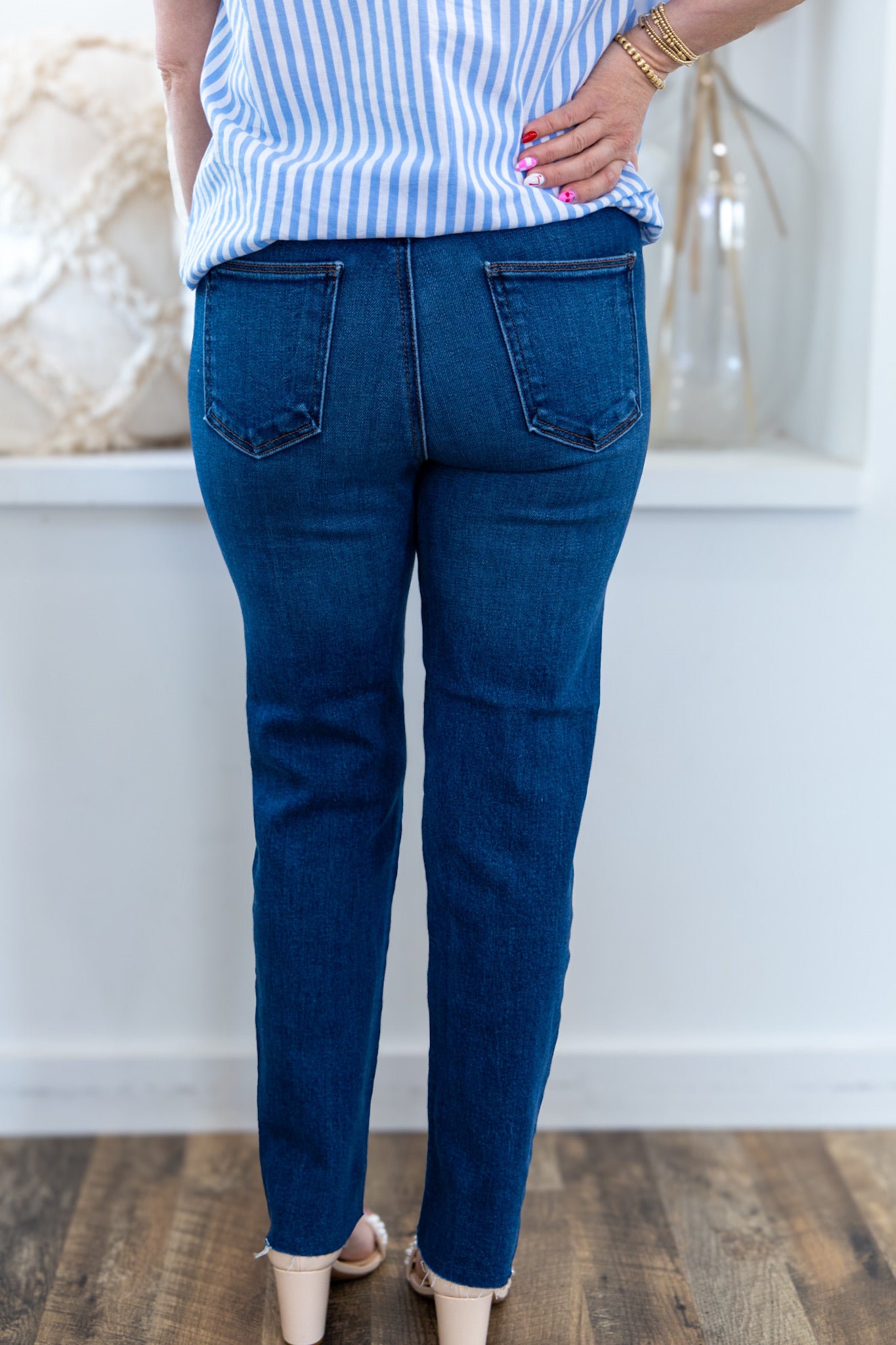 [Just Black] The Keynote Slim Straight Jean - Dark Denim