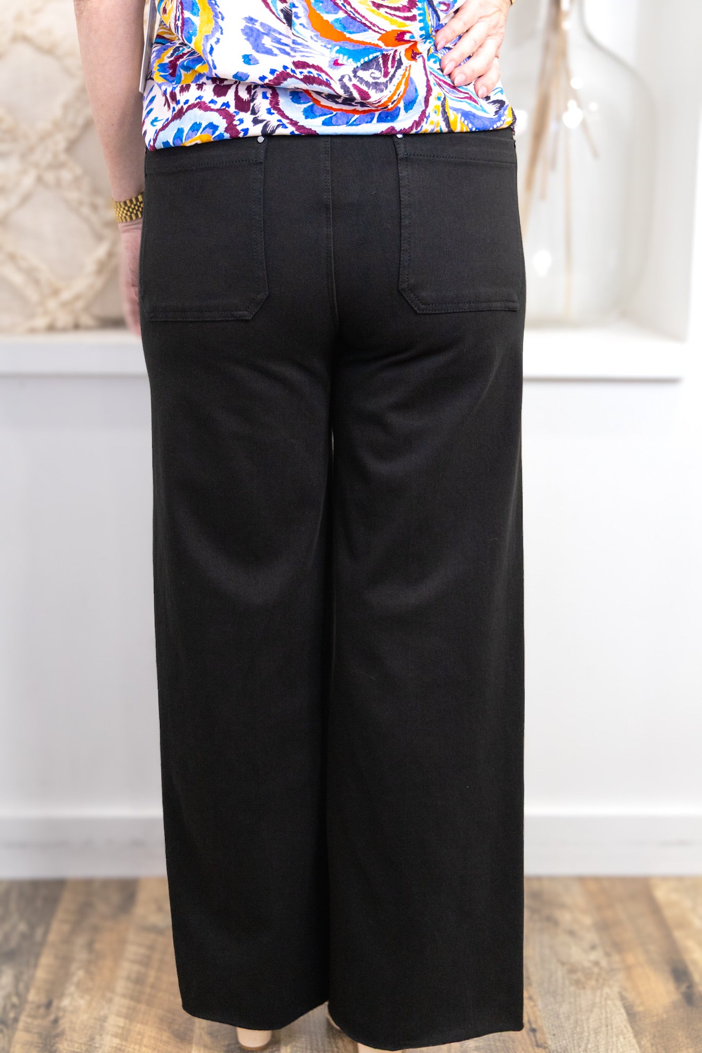 [Lysse] Erin Wide Leg Denim - Black
