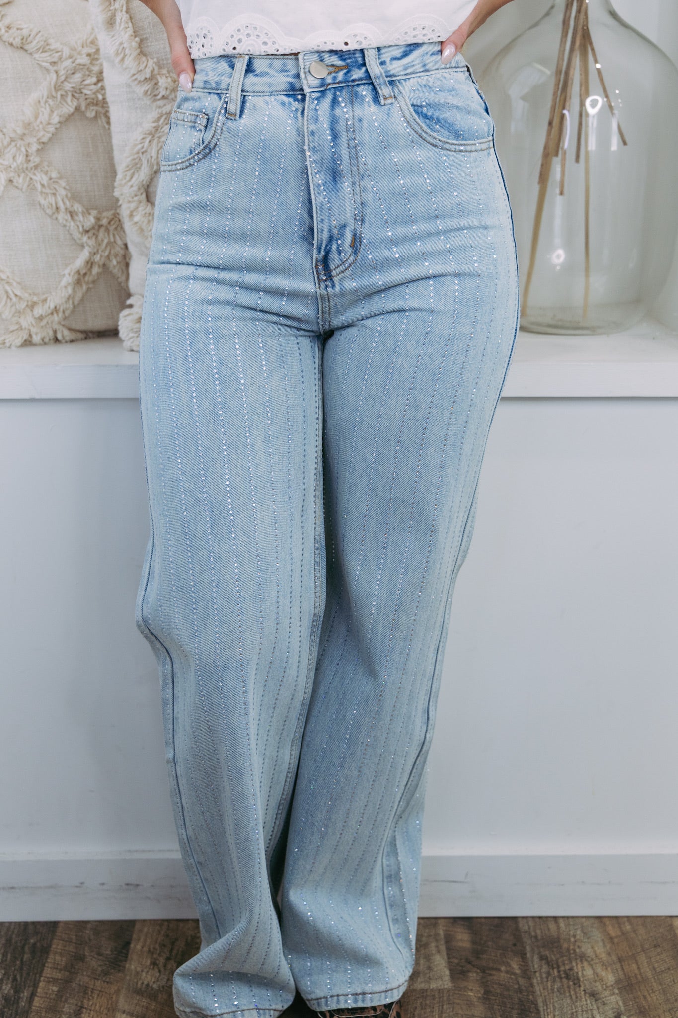 Crystal Studded Jeans