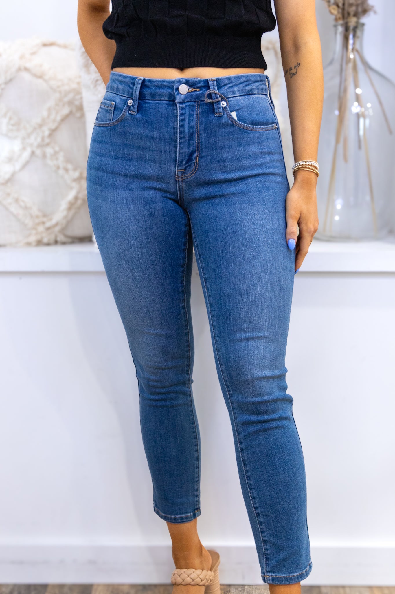 [Just Black] The Soft And Stretchy Skinny Jean - Medium Denim