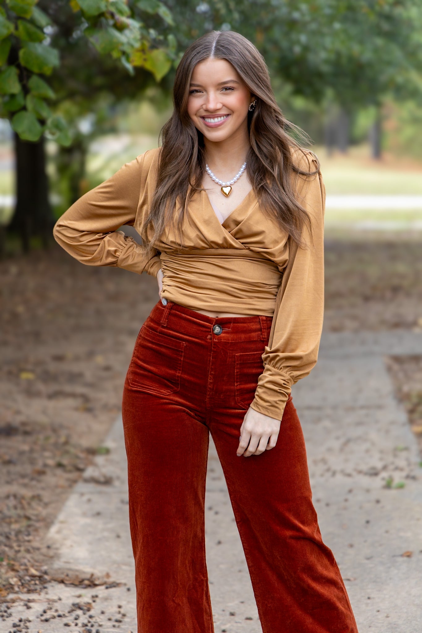 Girls Night Out Ruched Top