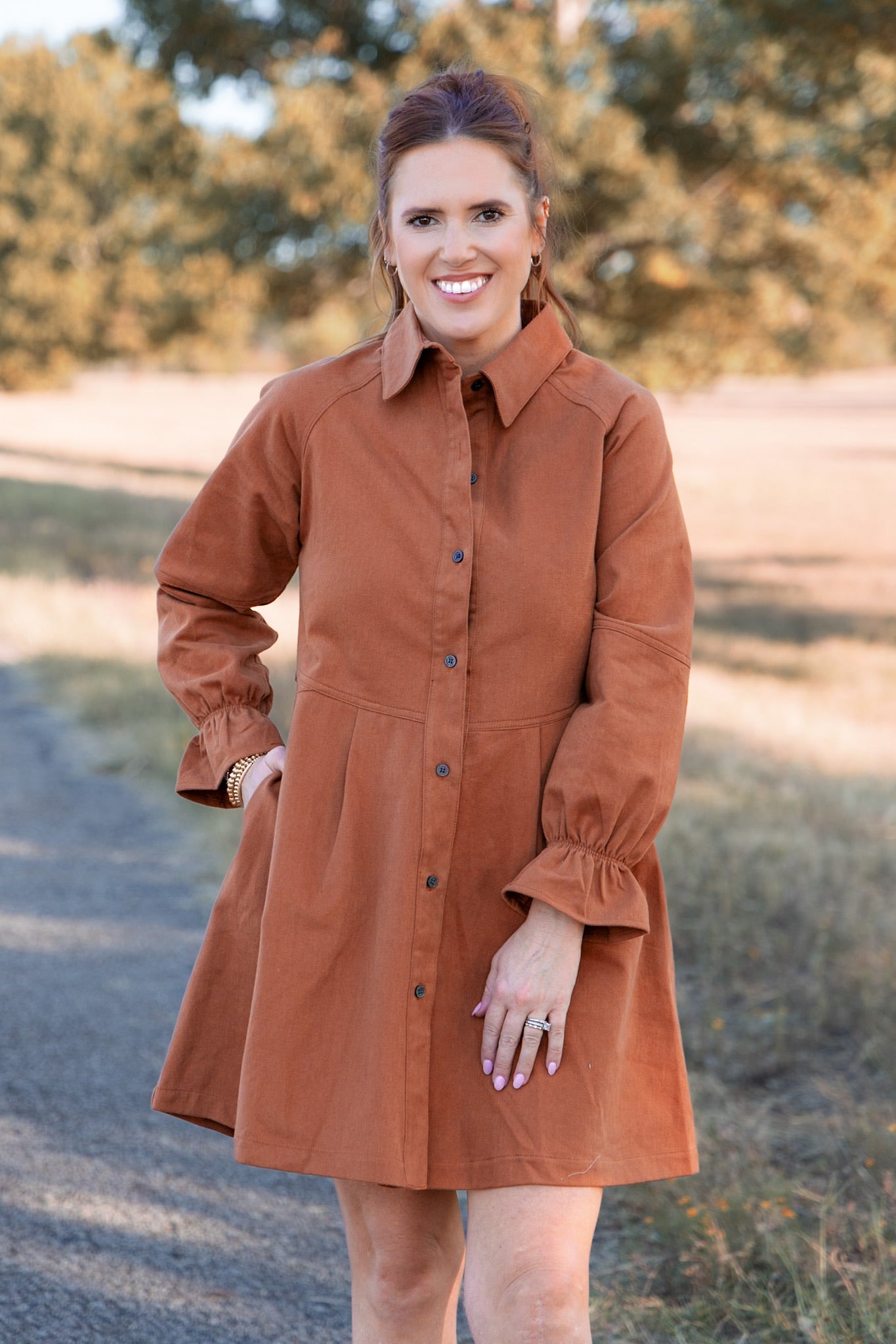 Wilder Western Dress - Spice