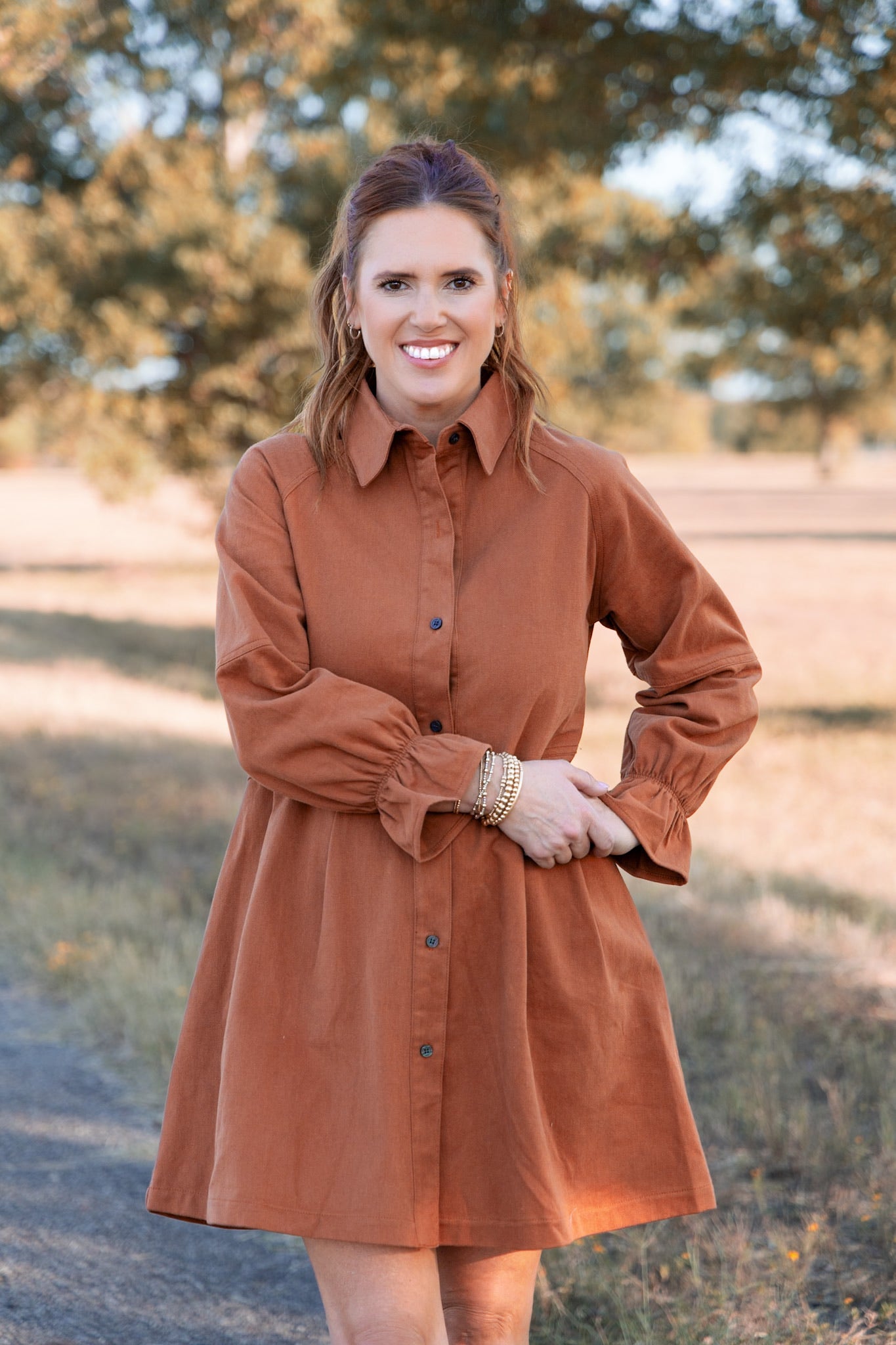 Wilder Western Dress - Spice