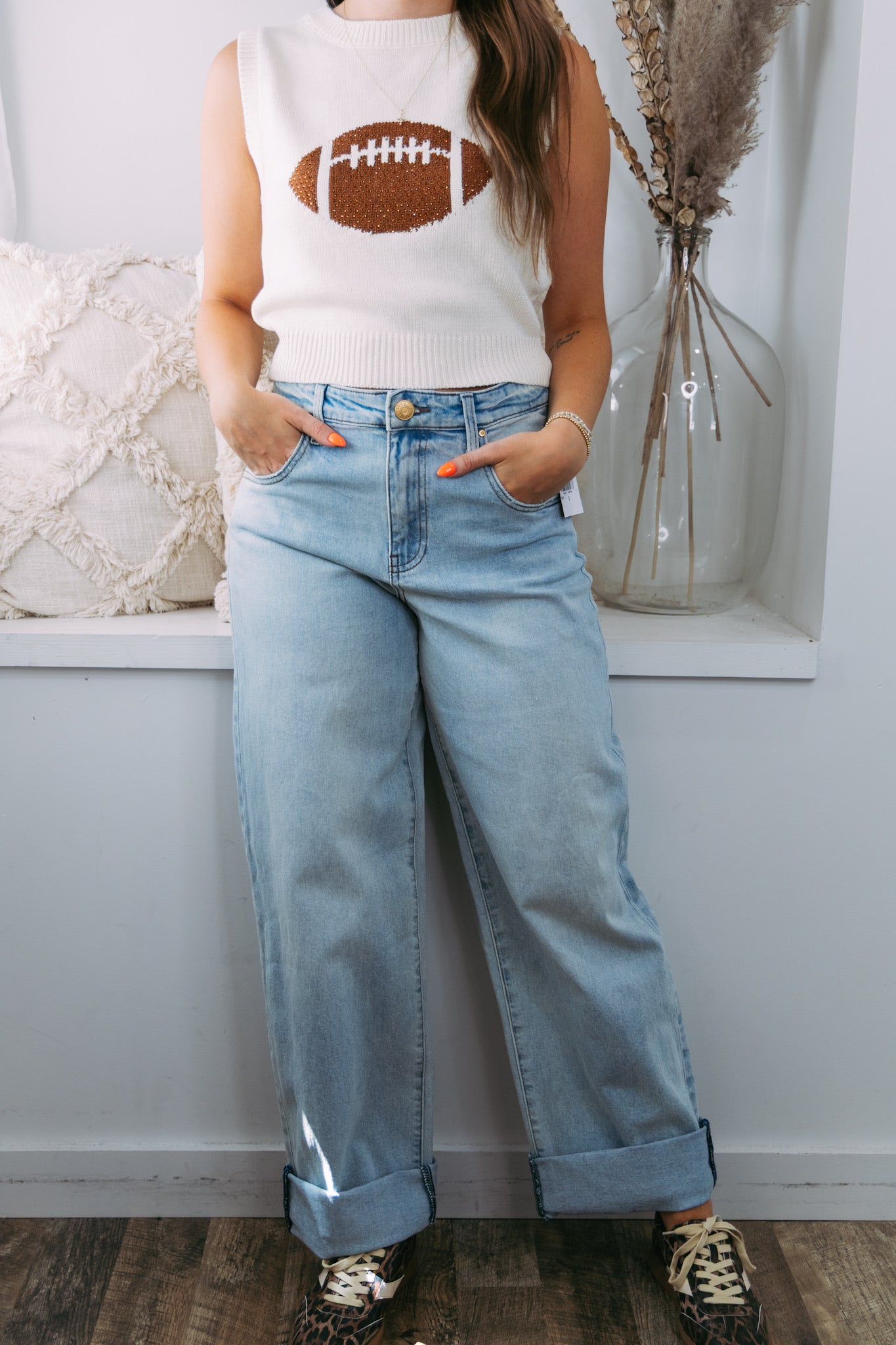 [KUT] Gwen High Rise Wide Leg - Meaning W/Lt Base Wash