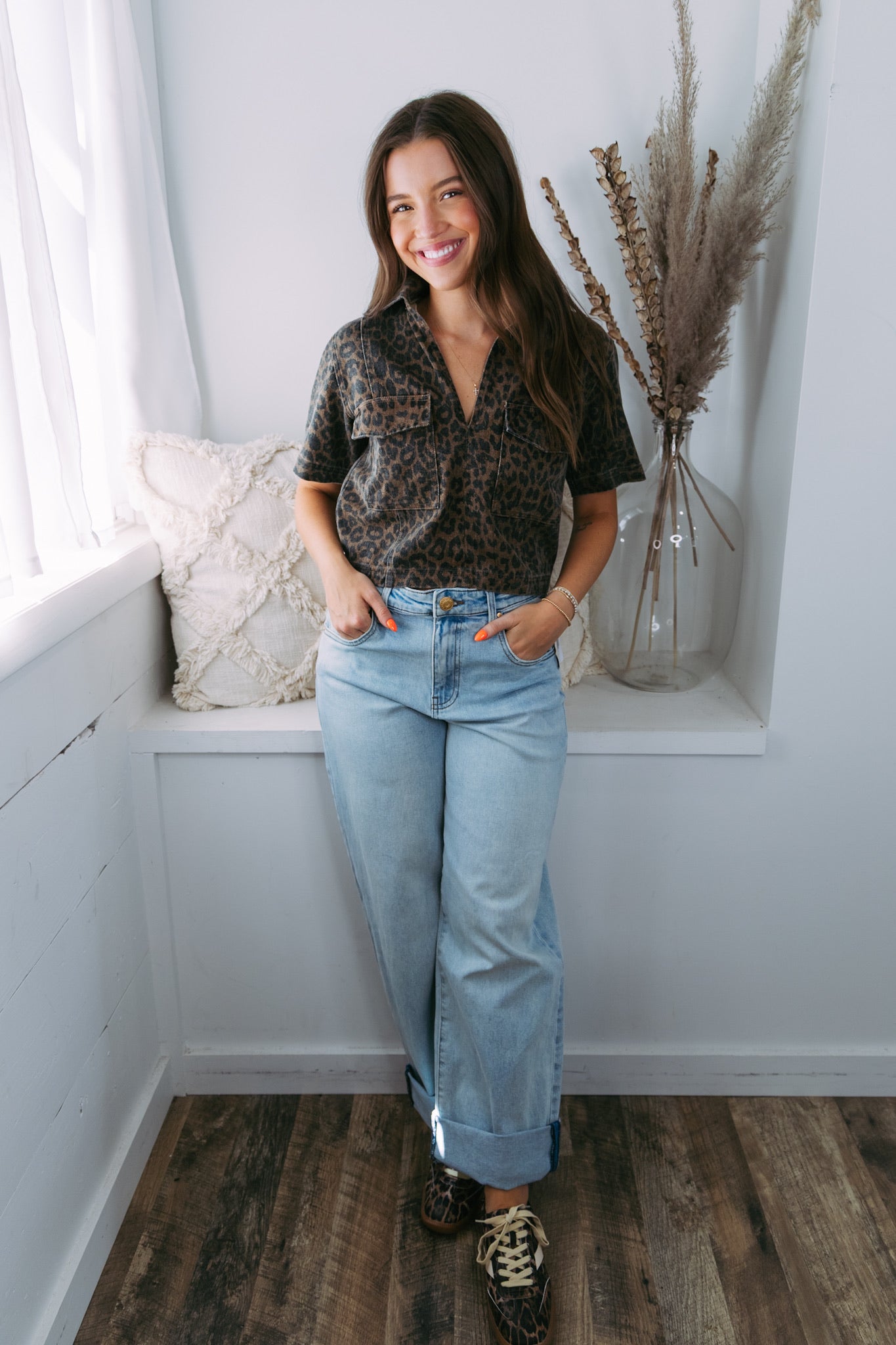 [KUT] Gwen High Rise Wide Leg - Meaning W/Lt Base Wash