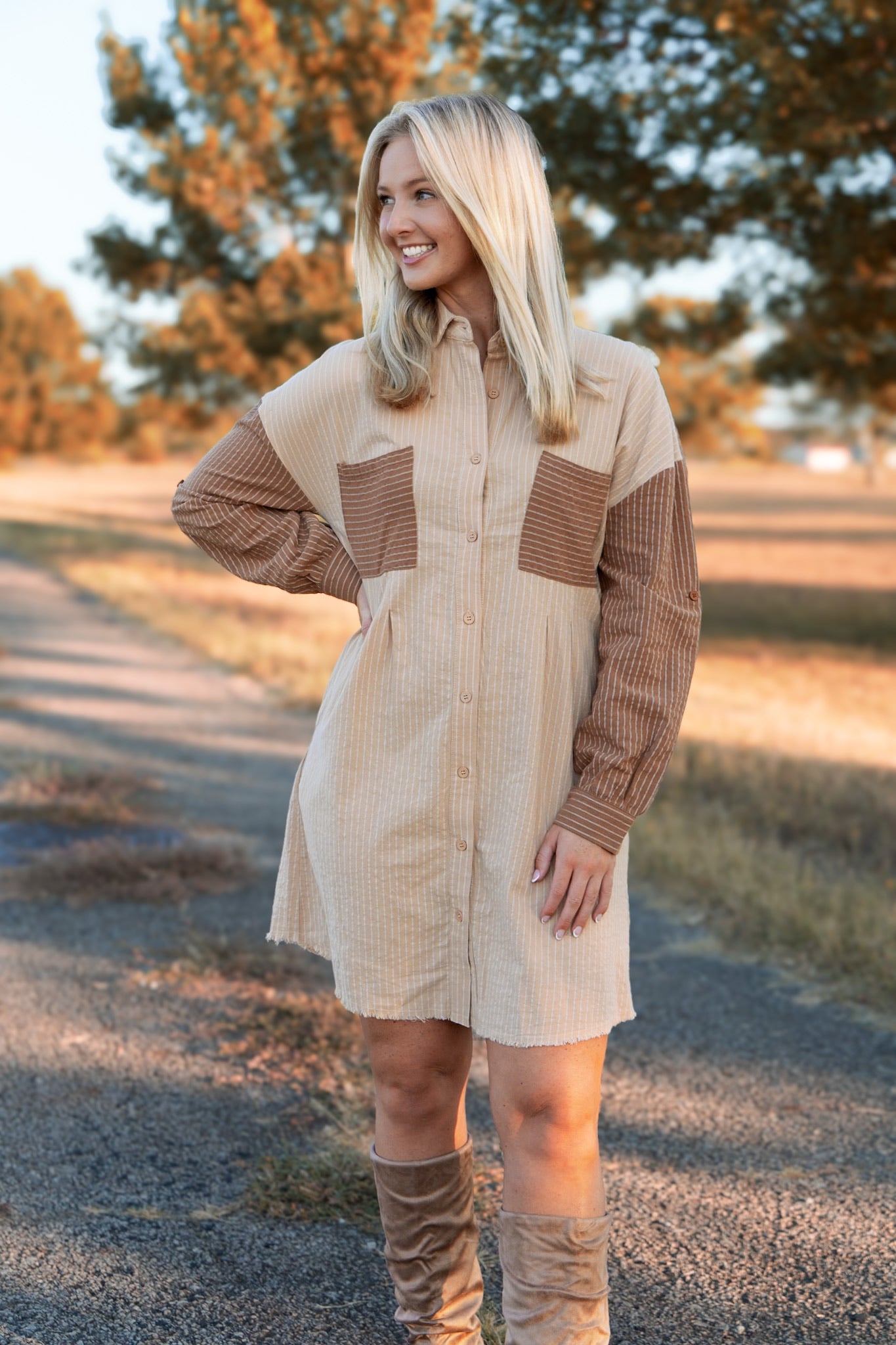 Mika Button Down Dress