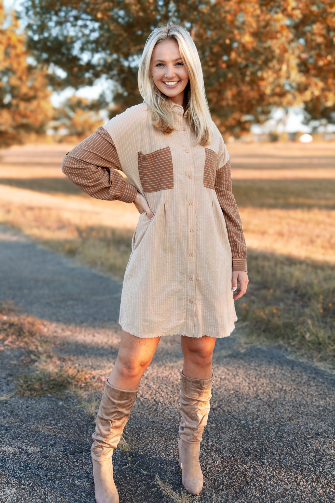 Mika Button Down Dress