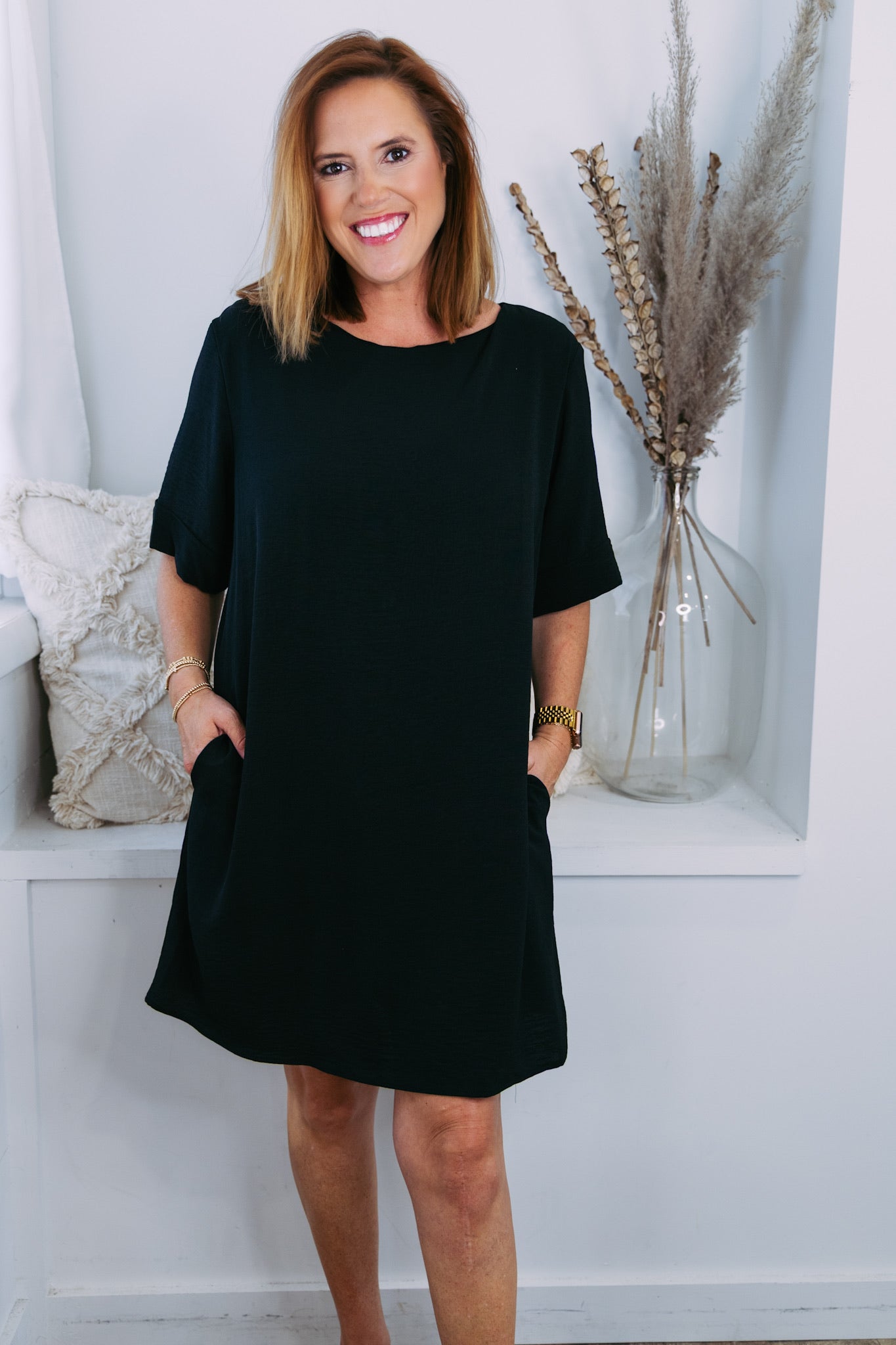 Basic Black Airflow Dress