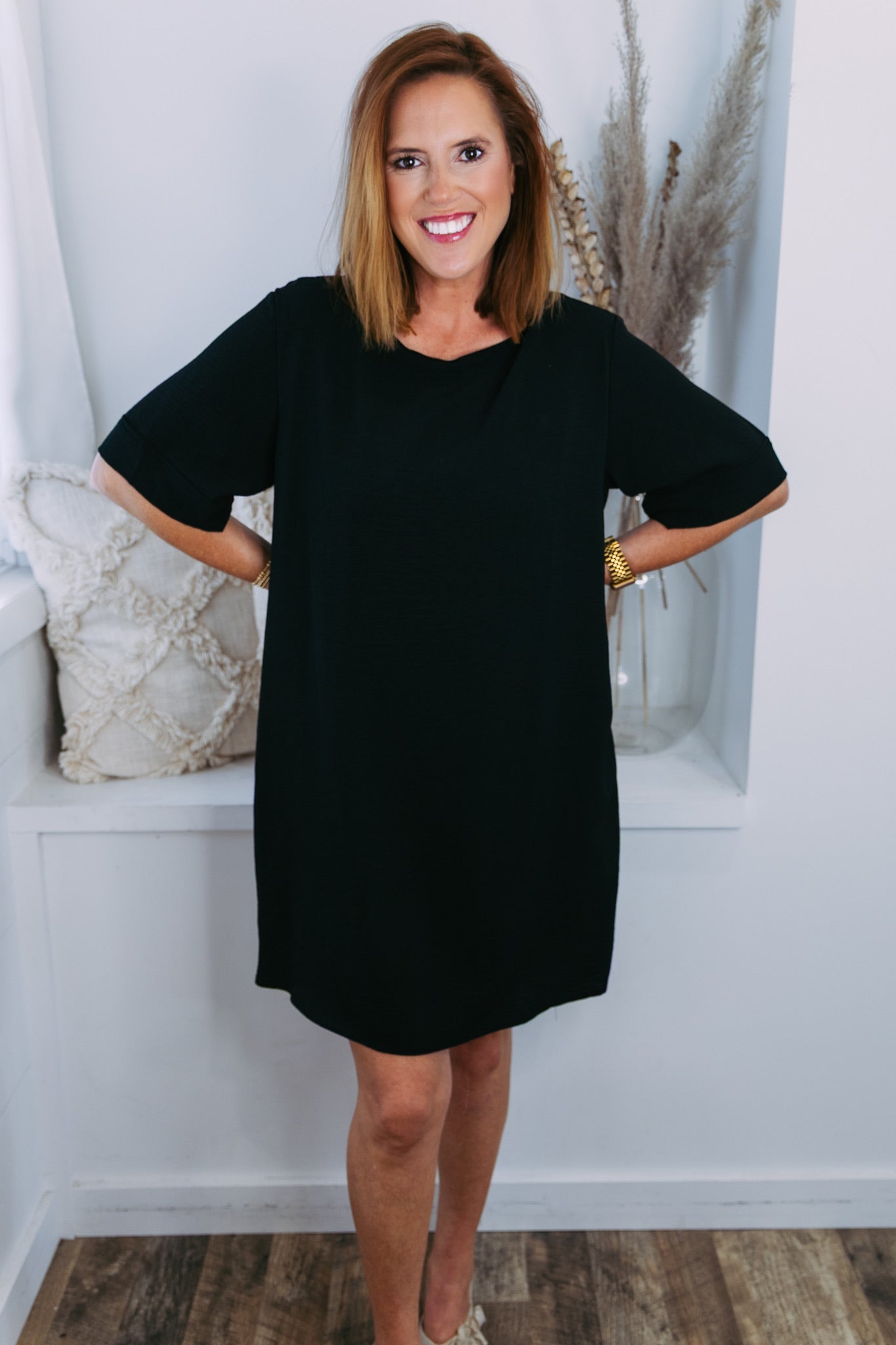 Basic Black Airflow Dress