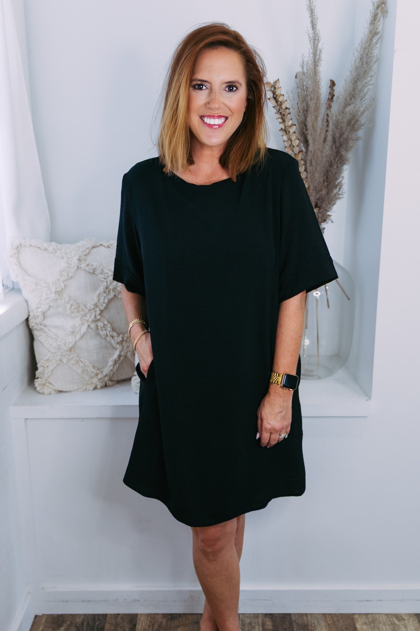 Basic Black Airflow Dress