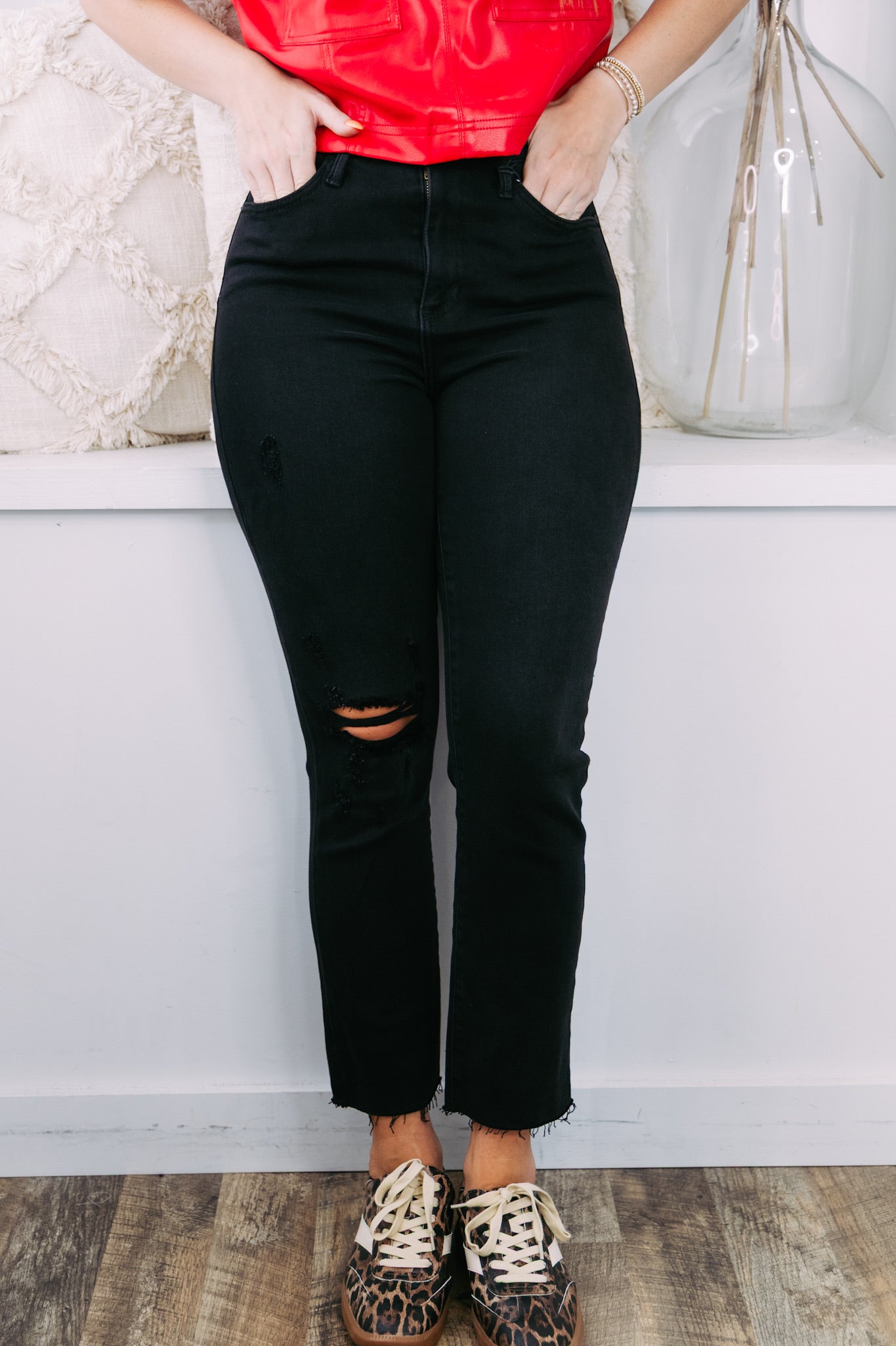 [Just Black] The Vintage Slim Straight - Washed Black