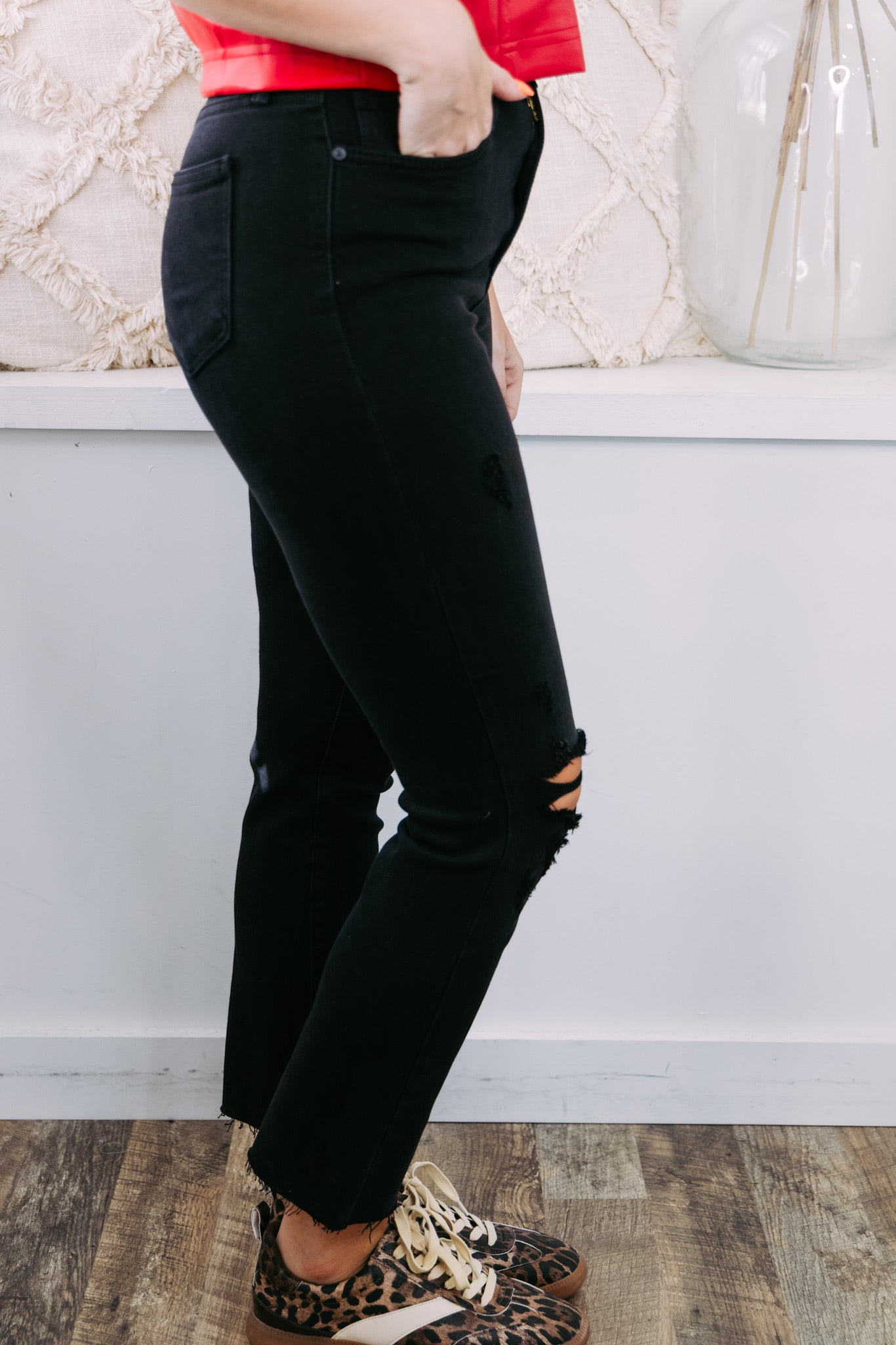 [Just Black] The Vintage Slim Straight - Washed Black
