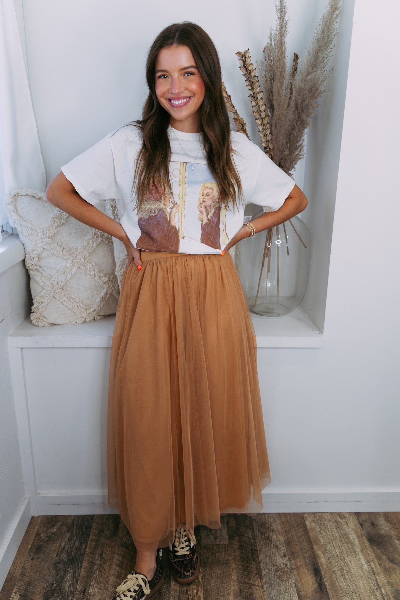 Clay Tulle Maxi Skirt
