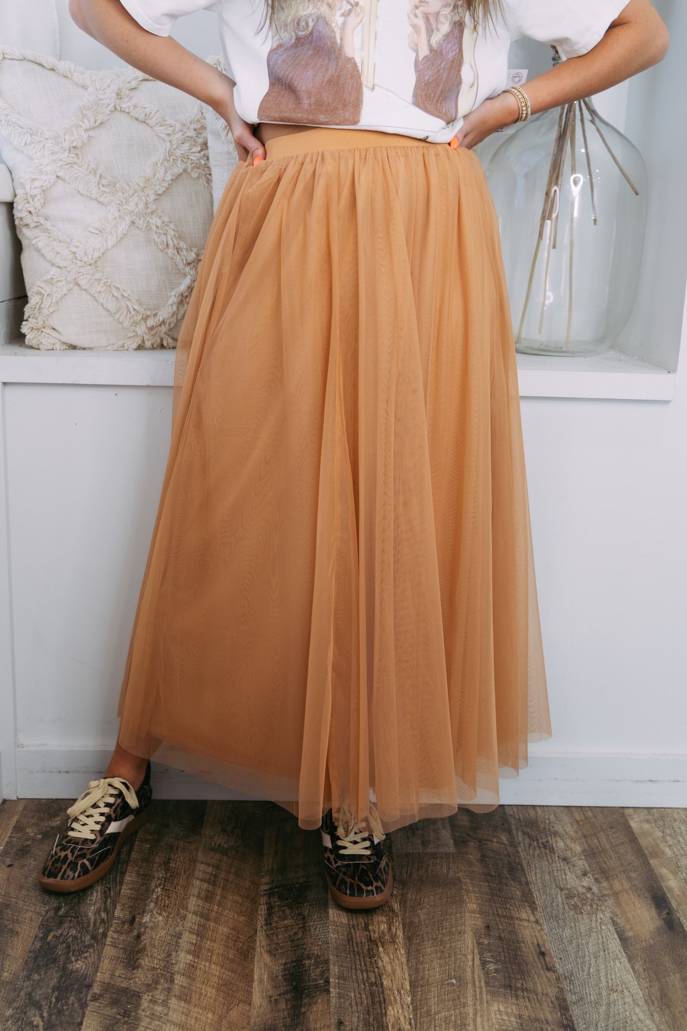 Clay Tulle Maxi Skirt