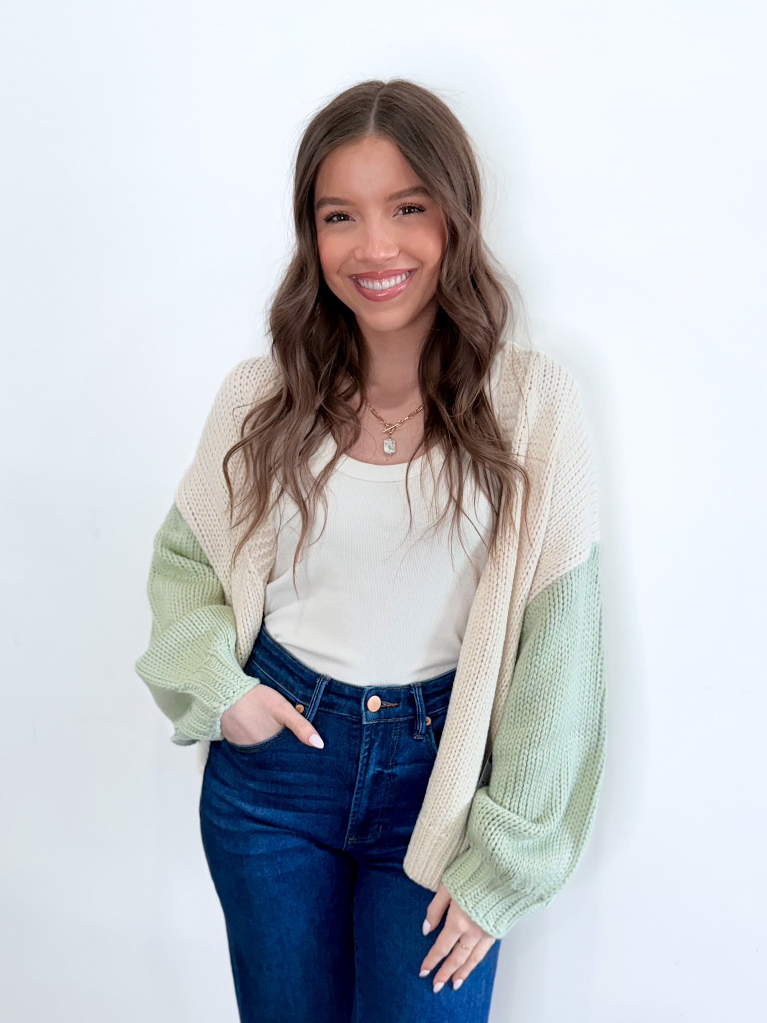 The Carmen Cardigan - Mint