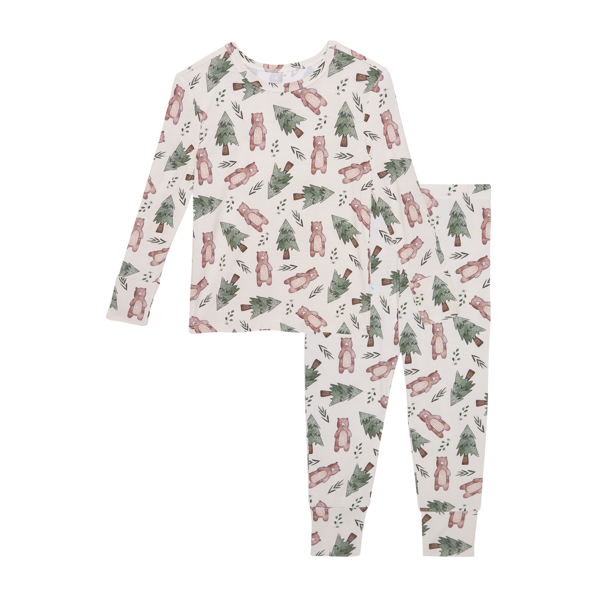 Beary Long Sleeve Basic Pajama Set
