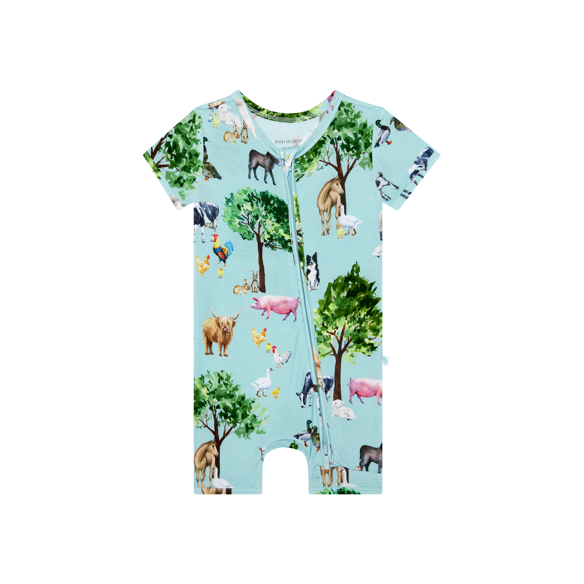 Brayden Short Sleeve Zippered Shorties