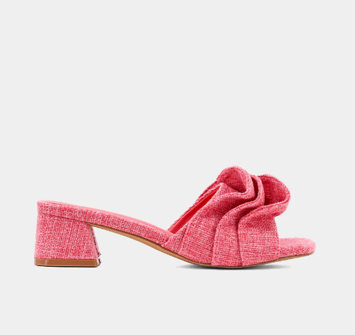 Frances Kitten Heel - Hot Pink