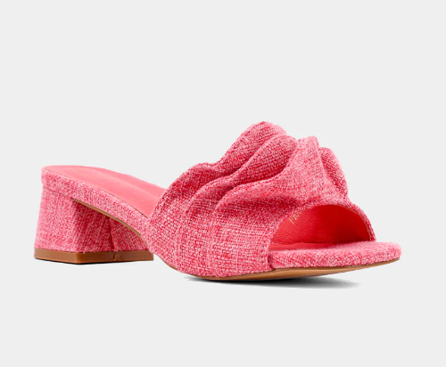 Frances Kitten Heel - Hot Pink