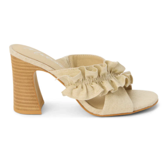 Pleasant Heeled Sandal - Natural Linen