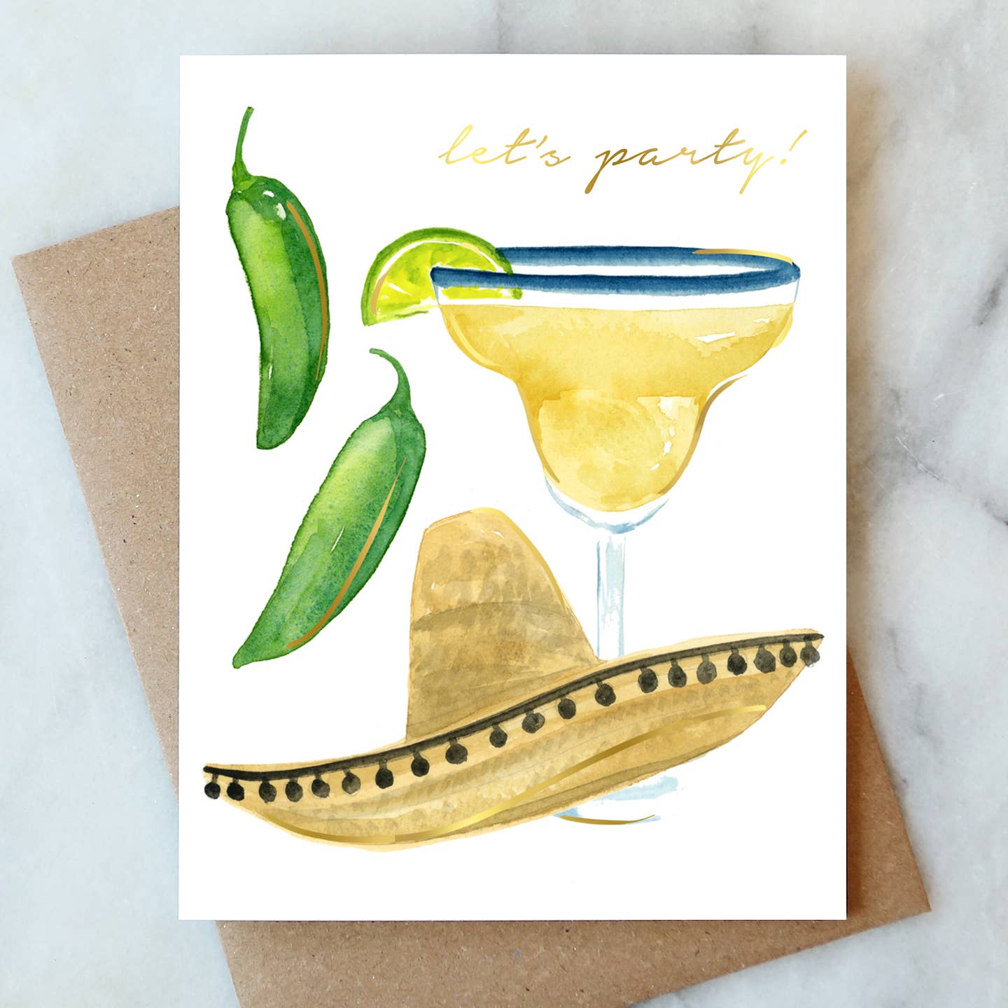 Let's Party Fiesta Greeting Card | Birthday Card